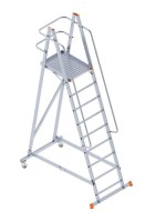 8108 Foldable Wheeled Platform Ladder
